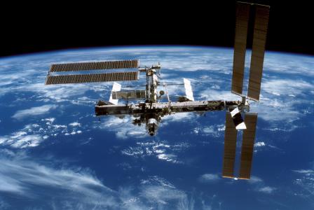 国际空间站, 国际空间站, 国际空间站, 建设, 桁架段, 太阳能电池阵列, 地球