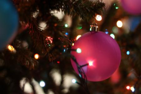球, 模糊, 光明, 庆祝活动, 圣诞节, 圣诞球, 圣诞装饰