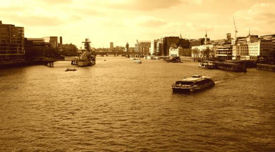伦敦, 河, 英格兰, 城市, 具有里程碑意义, 英国, 欧洲