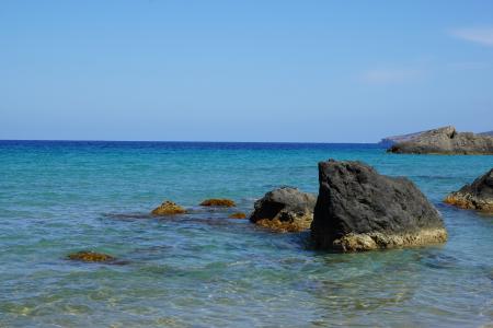 伊维萨岛, 海, 水, 西班牙, 巴利阿里群岛, 岛屿, 岩石