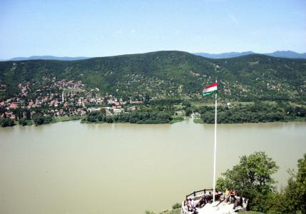 多瑙河, 景观, 河, 国旗, 瞭望塔