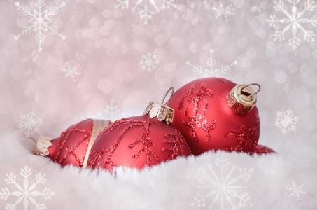 圣诞节, 圣诞节, 装饰, 四季, 红色, 白色, 假日