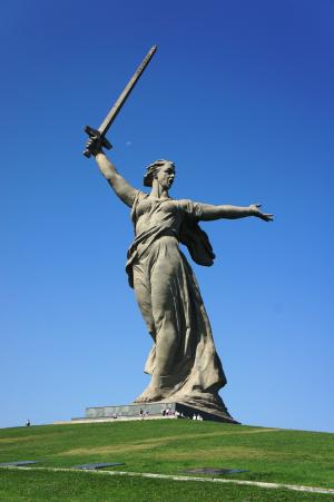 纪念碑, 出生地, 俄罗斯, 伏尔加, 祖国母亲