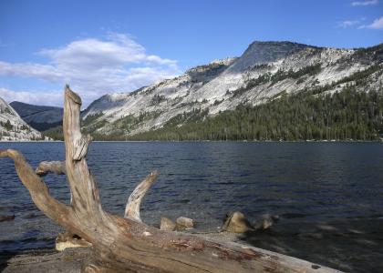 山, 岩石, 湖, 优胜美地国家公园, 加利福尼亚州, 美国, 自然