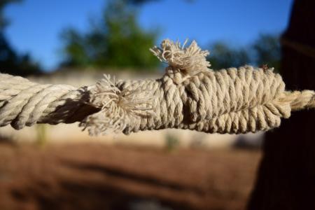 针织, 绳子, 结, 夏季, 露水, 固定, 天然纤维