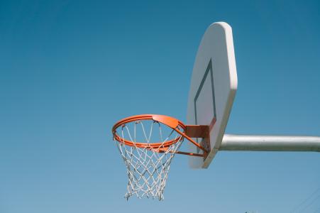 运动员, 购物篮, 篮球, 篮球筐, 蓝蓝的天空, 董事会, 乐趣