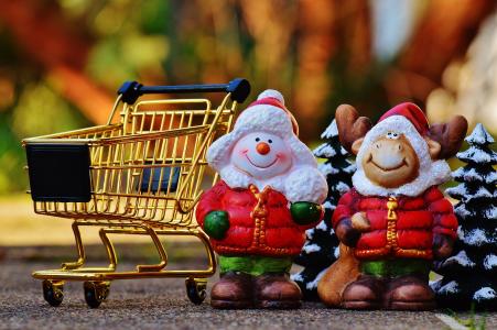 购物车, 圣诞节, 购物, 采购, 糖果, 小车, 购物清单