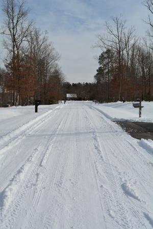 雪, 道路, 冬天, 巷道, 农村