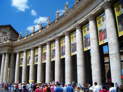 列, 梵蒂冈, 片段, 建筑, 著名的地方, 欧洲, 人