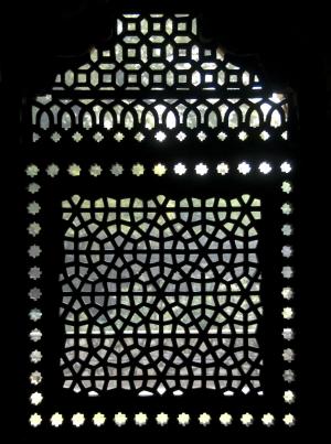光, 阴影, 窗口, 陵墓, 印度, 德里, humanyun 陵