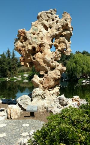 亨廷顿花园, 日本花园, 岩石, 加利福尼亚州, 植物园, 日语, 花园