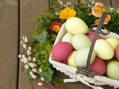 复活节彩蛋, 鸡蛋, 彩色, 德科, 复活节, 礼物, 给