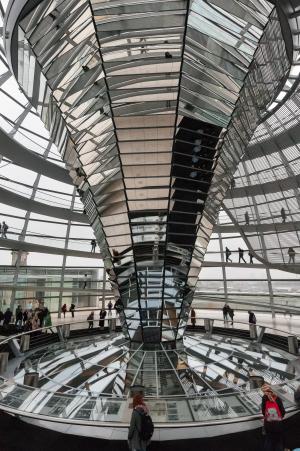 建筑, 德国国会大厦, 德国, 柏林, 镜子, 艺术
