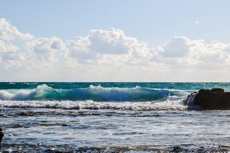 波, 粉碎, 海, 海岸, 自然, 海滩, 蓝色