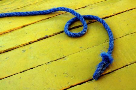 蓝色, 绳子, 黄色, 董事会, 木材, 地板, 模式