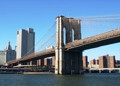 布鲁克林大桥, 曼哈顿, 纽约, 美国