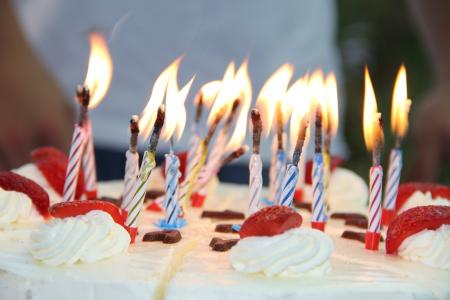 生日, 蛋糕, 庆祝活动, 吃, 奶油, 红色, 甜点