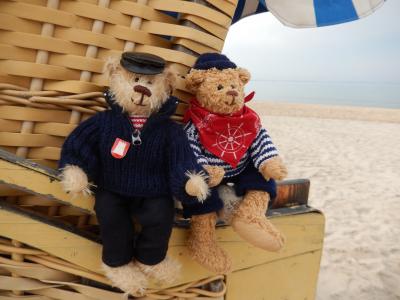 波罗地海, 沙滩椅, 玩具熊, 熊, 水手, 海岸, 游泳