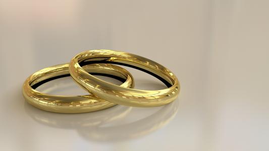 戒指, 戒指, 联盟, 婚姻, 承诺, 黄金, 婚礼