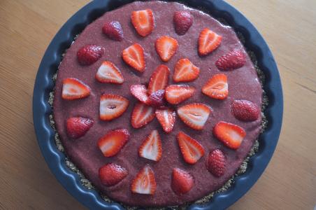 蛋糕, 草莓, 食品, 素食主义者