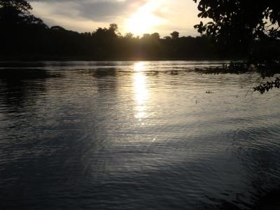 哥斯达黎加, 托土盖罗, 日落, 自然, 反思, 水, 湖