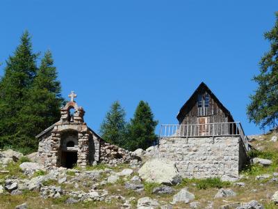 allos 湖, 山, 教堂, 徒步旅行, 阿尔卑斯山, 避难