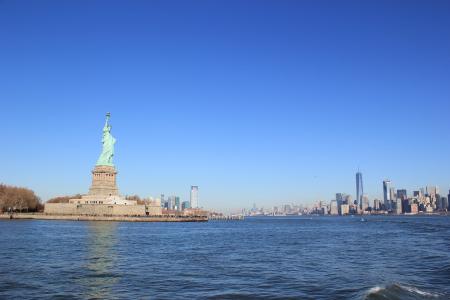自由女神像, 纽约城, 曼哈顿, 纽约, 具有里程碑意义, 旅游目的地, 建筑