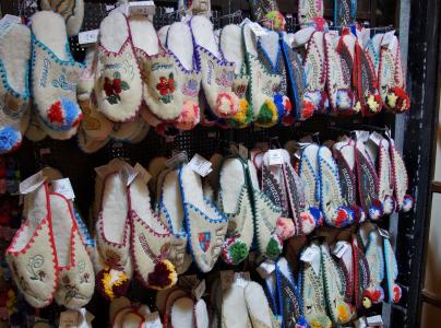拖鞋, 纪念品, 波, 羊, 绣, 文化, 市场