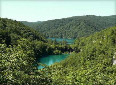 十六湖, 克罗地亚, 和平, 天堂, 享受, 假日, 蓝色