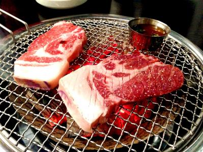 猪肉, 炭烤, 济州黑猪, 韩国食品, 肉, 食品, 牛排