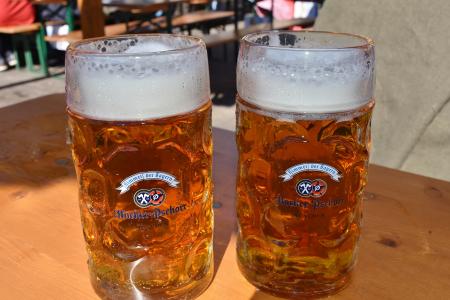 啤酒, 啤酒杯, 坐, 玻璃杯子, 巴伐利亚, krug, 饮料