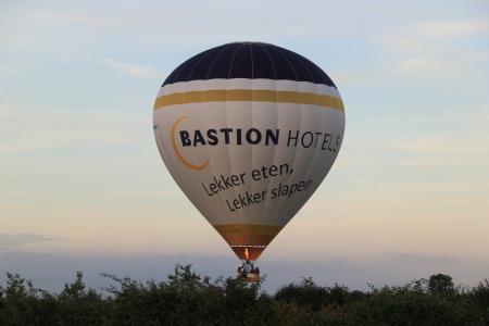 德国, 9 月, 2016, 热, 空气, 气球, 着陆