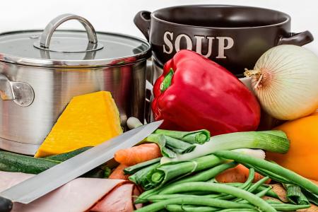 汤, 蔬菜, 壶, 烹饪, 食品, 健康, 胡萝卜