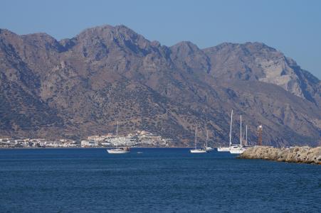 希腊, 小船, 端口, 岛屿, 科斯, 海洋