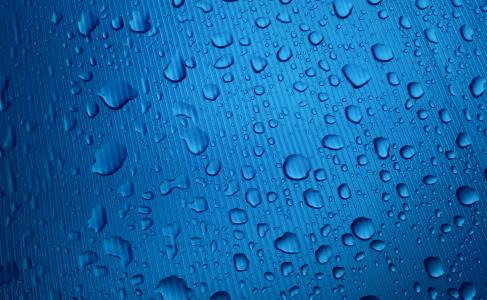 下降, 雨, 雨滴, 水滴, 蓝色, 全帧, 窗口