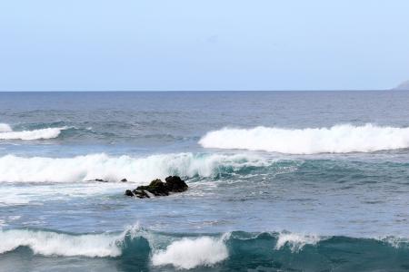 海浪, 大西洋, 海洋, 水, 岩石, 海岸, 岛屿