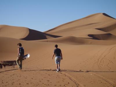 沙漠, 撒哈拉沙漠, 沙丘, 摩洛哥, 沙登机