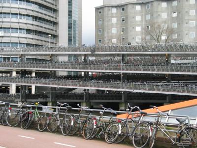 自行车, 稳定, 停车, 阿姆斯特丹, 荷兰