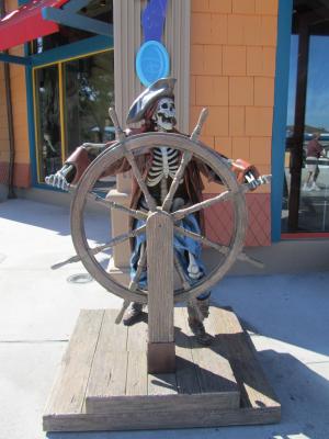 海盗, 雕像, 迪斯尼乐园, 佛罗里达州, 男子, 头骨, 可怕