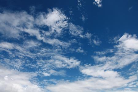 蓝蓝的天空, 白色的云, 自然