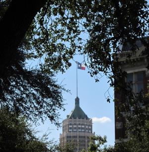 孤星旗, 艾米莉摩根, 酒店, 圣安东尼奥, 德克萨斯州, 孤星州旗, 市中心