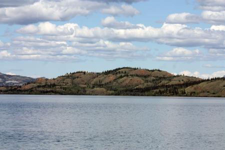 laberge 湖, 育, 怀特霍斯, 湖, 加拿大, 自然, 山