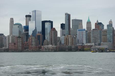 纽约, 世贸中心, 城市景观, 天际线, 建设, 摩天大楼, 纽约