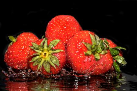 草莓, 水果, 水果, 甜, 美味, 食品, 厚脸皮的无赖