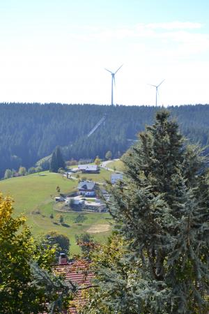 黑色的森林, schonach, 滑雪跳跃, 风力发电, 自然, 技术, 风力发电机组