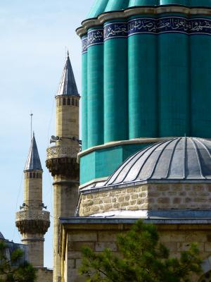 mevlana 修道院, 科尼亚, 土耳其, 宣礼塔