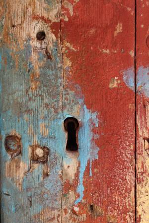 锁孔入路, 油漆, 垃圾摇滚, 苦恼, 木材, 纹理, 木材-材料