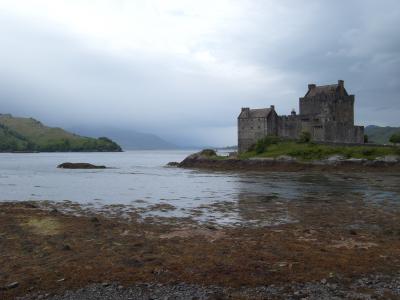 城堡, 苏格兰, 具有里程碑意义, 景观, 湖, 天空