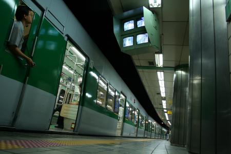 地铁, 地铁, 韩国, 汉城, 火车, 火车站