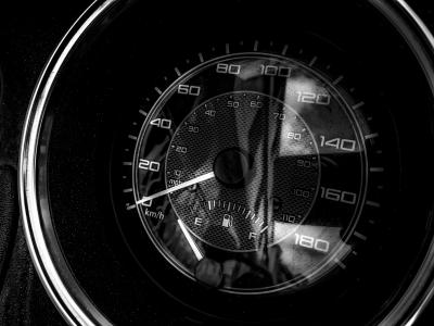 表, 里程, 摩托车, 速度, 针, 黑色, 黑色白色